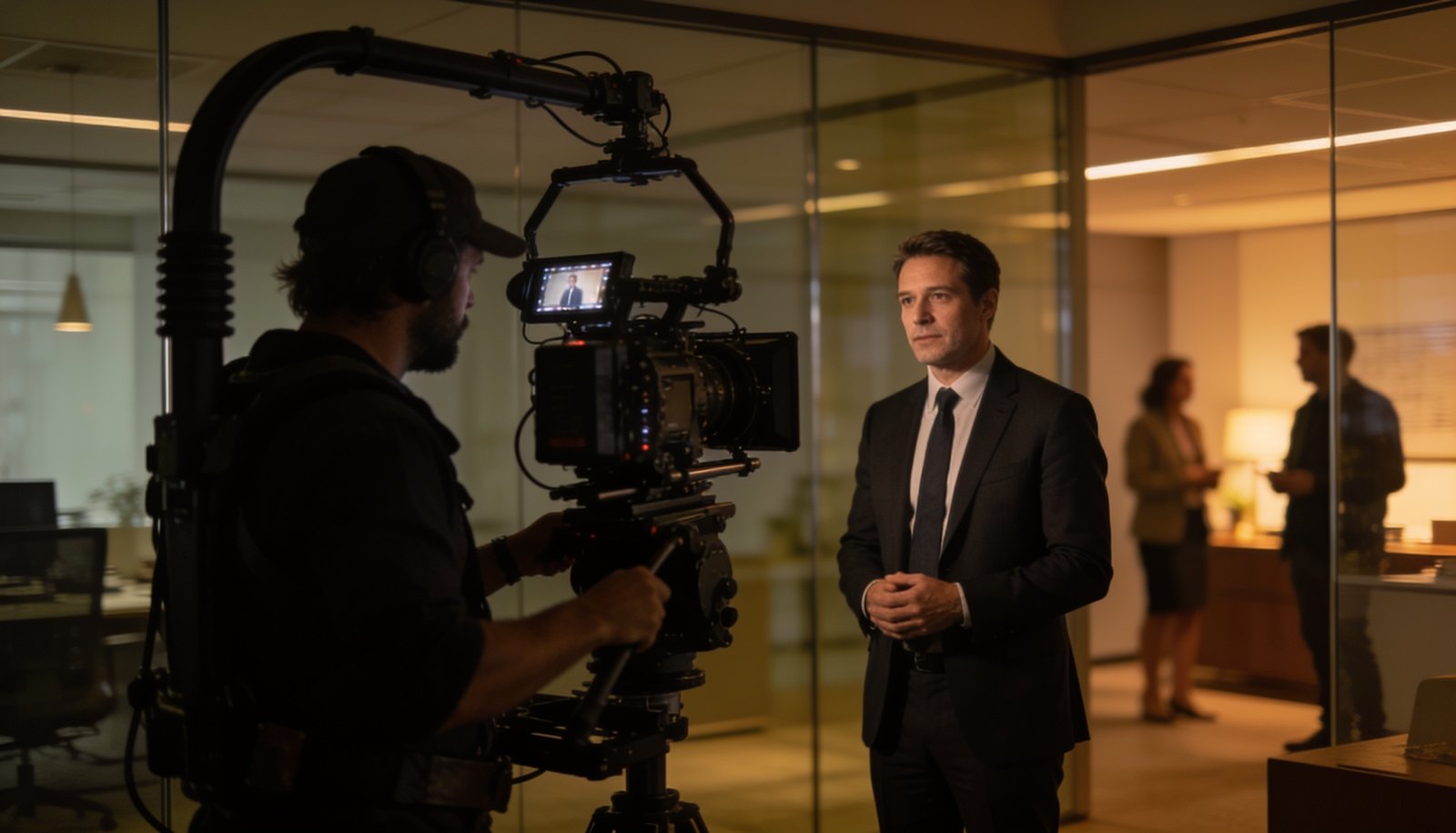 Corporate video production behind the scenes
